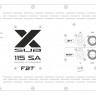 FBT X-SUB 115SA -  активный сабвуфер, бас-рефлекс, 15", 1200 Вт, 42Гц -  120Гц, SPL 135 дБ, DSP 4 прес