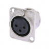 Neutrik NC3FD-L-1- панельный разъем XLR female