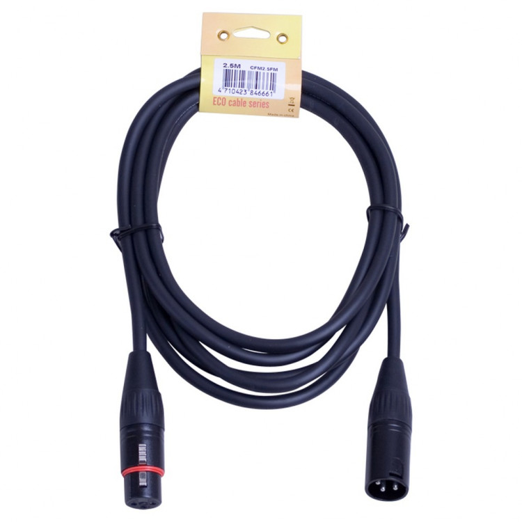 Балансный кабель Superlux CFM2.5FM, XLR3F-XLR3M