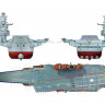 Сборная модель ZVEZDA Российский крейсер "Адмирал флота Советского Союза Кузнецов», 1/720