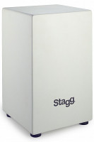 STAGG CAJ-40M WH кахон среднего размера из дерева белый + чехол