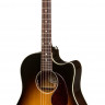 Gibson 2018 J-45 Cutaway Vintage Sunburst электроакустическая гитара
