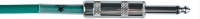 JOYO CM-12 Cable Green инструментальный кабель, 4,5 м, TS-угловой TS 6,3 мм
