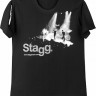 STAGG T-SHIRT BK фирменная футболка Stagg