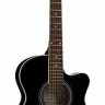 Martinez SW-024HC BK электроакустическая гитара