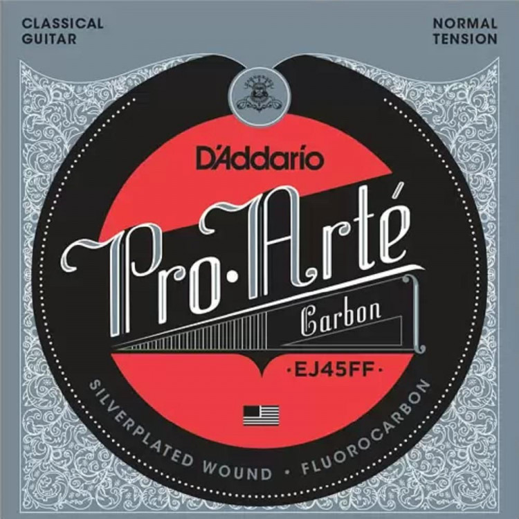 D'ADDARIO EJ45FF PRO-ART? CARBON, DYNACORE BASSES, NORMAL TENSION струны для классической гитары, нормальное натяжение