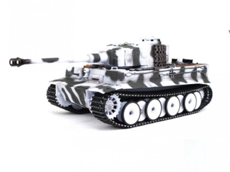 P/У танк Taigen 1/16 Tiger 1 Германия, поздняя версия для ИК боя V3 2.4G RTR зимний камуфляж