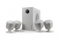Комплект сабвуфер 6,5 и 4 сателлита 3 AuraSonics QUADRATE-WH белый