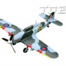 Радиоуправляемый самолет Top RC Hurricane Pro зеленый 750мм flight controller PNP