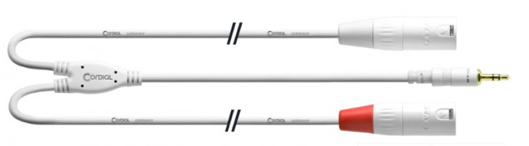 Кабель Y-адаптер Cordial CFY 1.8 WMM-SNOW