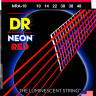Струны для акустических гитар DR NRA-10-48 NEON Red