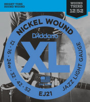 D'ADDARIO EJ21 Jazz Light 12-52 струны для электрогитары