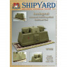 Сборная картонная модель Shipyard бронедрезина Leningrad(№43), 1/25