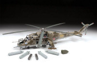 Сборная модель ZVEZDA Советский ударный вертолет Ми-24В/ВП, 1/48