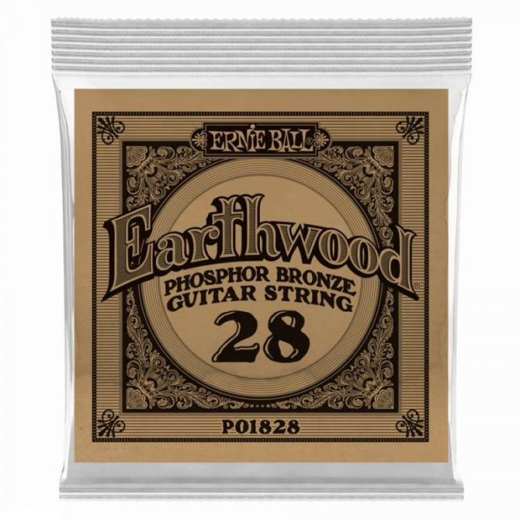 ERNIE BALL 1828 (.028) одна струна для акустической гитары