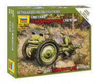 Советская 76-мм полковая пушка 1/72