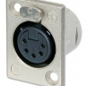 Панельный разъем NEUTRIK NC5FP-1 XLR FEMALE 5-контактный