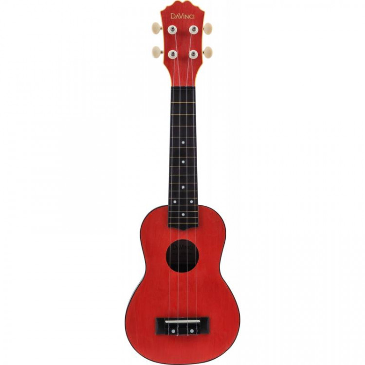 Укулеле-сопрано DAVINCI VINS-10RD цвет - красный, пластик