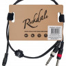 ROCKDALE XC-002-1M готовый компонентный кабель, разъёмы stereo mini jack папа x 2 mono jack папа длина 1 м