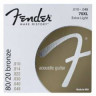 FENDER STRINGS NEW ACOUSTIC 70XL 80/20 BRNZ BALL END 10-48, струны для акустической гитары, бронза