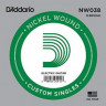 D'ADDARIO NW038 одиночная струна для акустической и электрогитары