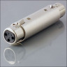 Адаптер VIRTUOZO 09054 XLR3F=XLR3F, хром