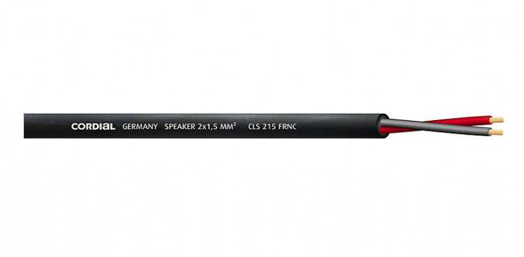 Акустический кабель Cordial CLS 215 BLACK FRNC