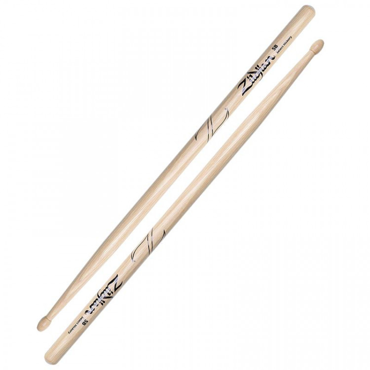 ZILDJIAN Z5B 5B барабанные палочки с деревянным наконечником, материал: орех
