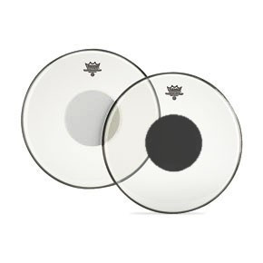REMO CS-1322-10 CONTROLLED SOUND 22' CLEAR BLACK DOT BASS прозрачный пластик с черным центром