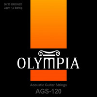 Струны для 12-струнной акустической гитары Olympia AGS120