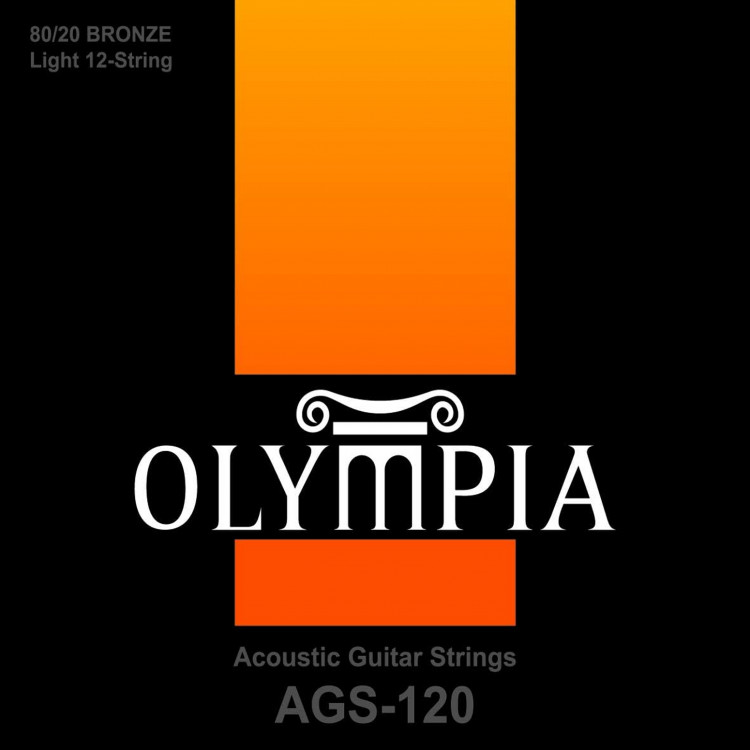 Струны для 12-струнной акустической гитары Olympia AGS120