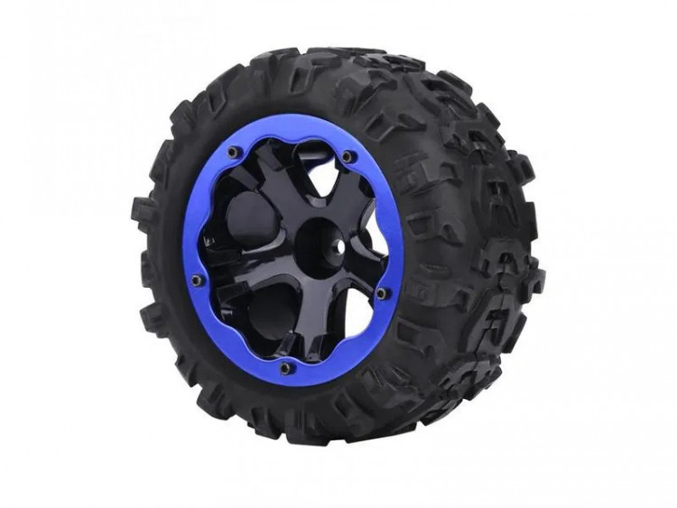 Колесо в сборе для Remo Hobby RH8035/36 (левое синее), 1шт.