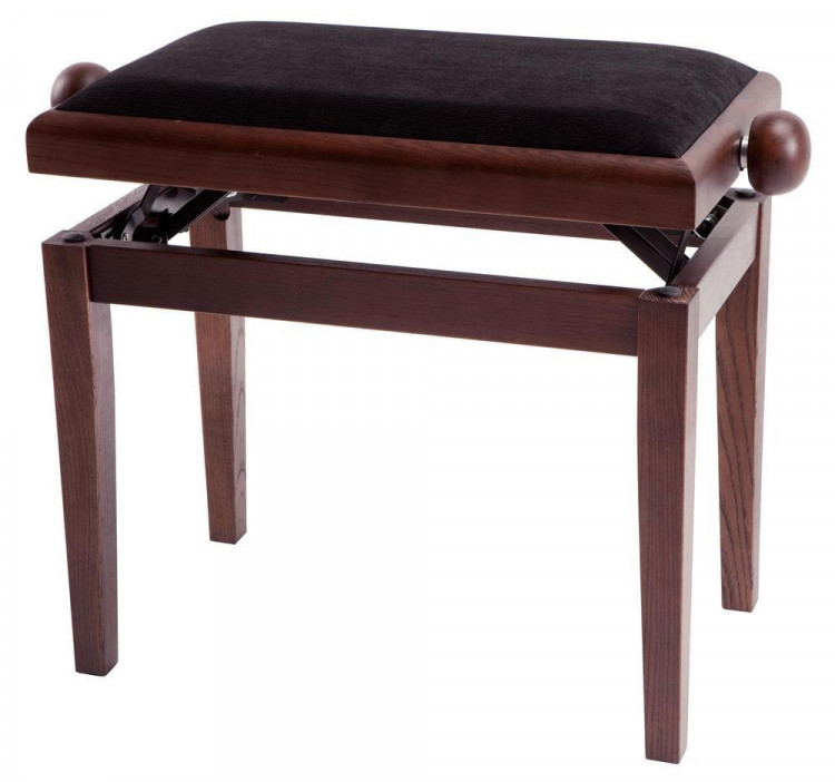 Банкетка для пианино GEWA FX Walnut Matt Black палисандр с черным верхом