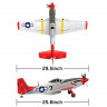 Радиоуправляемый самолет Volantex RC P51D 750мм Brushless 2.4G 4ch LiPo RTF with Gyro