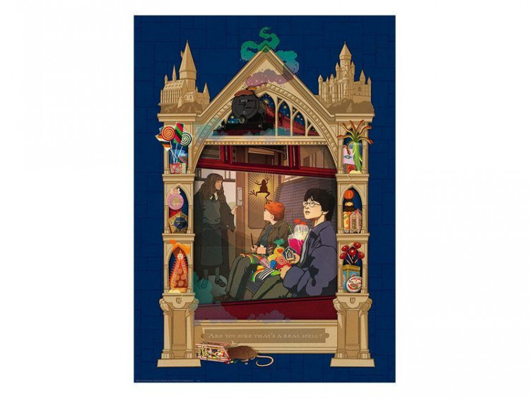 Пазл Ravensburger "Гарри Поттер. По дороге в Хогвартс", 1000 эл