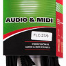 FORCE FLC-27/3 Аудио шнур, стерео джек 1/4" -- 2 x RCA (тюльпаны, "папа") , 3 м