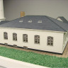 Сборная картонная модель Shipyard маяк Lighthouse Kampen with buildings (№74), 1/87