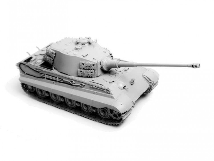 Сборная модель ZVEZDA Тяжелый немецкий танк T-VIB «Королевский Тигр»,башня Хеншель, под. набор,1/35