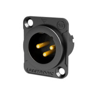Seetronic MJ3F2C-BG Панельный разъем XLR 3-пин "папа"