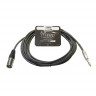 Invotone ACM1010S/BK микрофонный кабель XLR папа-Jack stereo 10 м