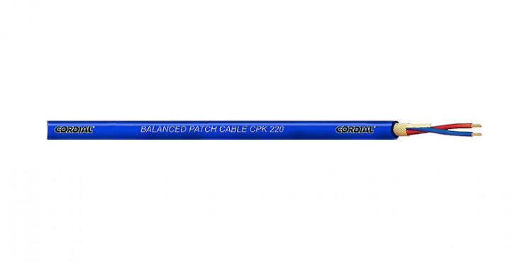 Cordial CPK 220 Blue микрофонный кабель 4,7 мм, синий