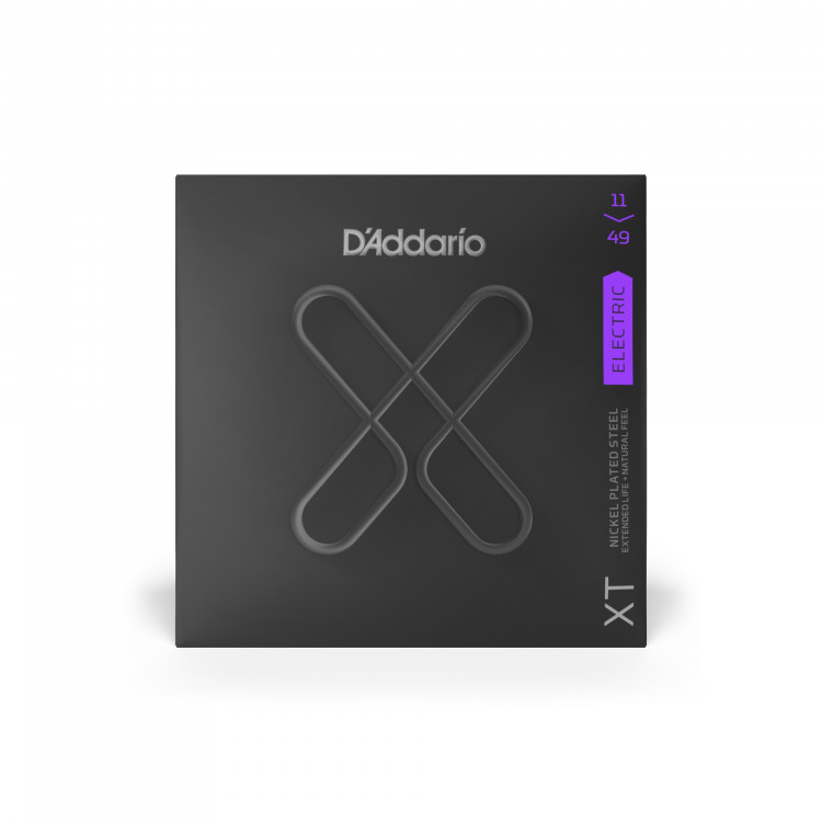 Струны для электрогитары D'ADDARIO XTE1149 никелированные, 11-49, с покрытием
