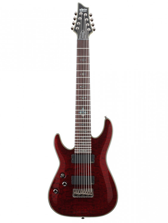 Schecter DAMIEN ELITE-8 CRED L/H леворукая 8-струнная электрогитара