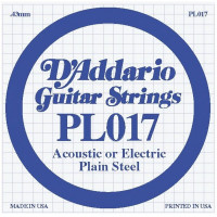 D'ADDARIO PL017 одиночная струна для акустической и электрогитары