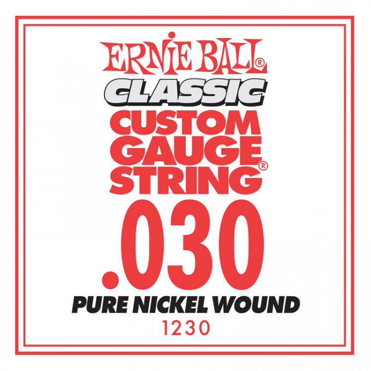 Ernie Ball 1230 калибр.030 одиночная для электрогитары/акустической гитары