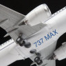 Пассажирский авиалайнер "Боинг-737-8 МАХ" 1/144