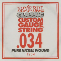 Ernie Ball 1234 калибр.034 одиночная для электрогитары/акустической гитары
