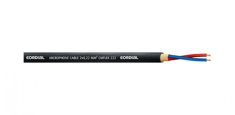 Cordial CMK 222 FLEX микрофонный кабель 6,15 мм, черный