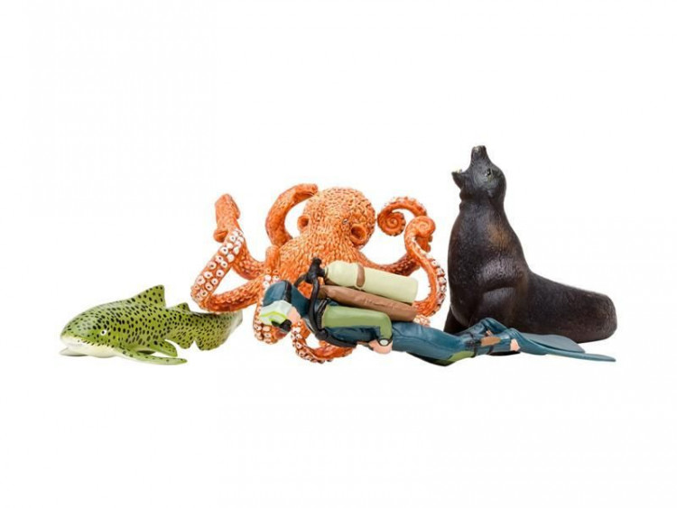 Фигурки игрушки MASAI MARA ММ203-012 серии "Мир морских животных" 4 пр.