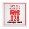 Ernie Ball 1228 калибр.028 одиночная для электрогитары/акустической гитары